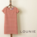 LOUNIE (ルーニィ) コットンボーダー天竺製品洗いワンピースの商品画像