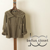 bellus closet (ベルス クローゼット)　麻・コットンのブルゾン風サマージャケットの商品画像