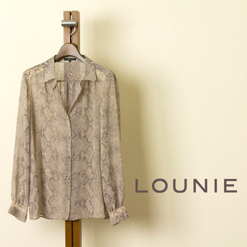 LOUNIE （ルーニィ） テンセル混のダンガリーブラウスの商品画像