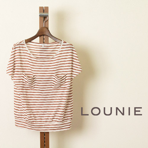 LOUNIE （ルーニィ） 胸ポケット付ボーダーカットソーの商品画像