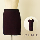 LOUNIE (ルーニィ)　【BAILA10月号掲載】ウール混オックスツィードスカートの商品画像