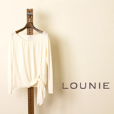 LOUNIE (ルーニィ)　【春物新作】リヨセルスムース+ポリエステルサテン裾リボンブラウスの商品画像